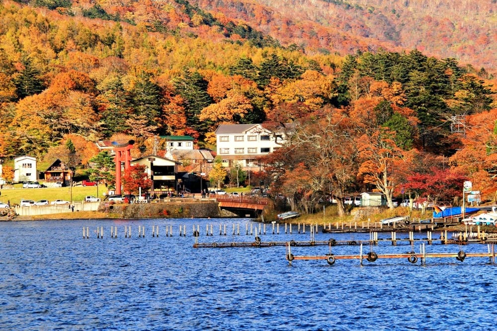 【栃木縣|日光】中禪寺湖、中禪寺:在紅橙黃的波浪層次堆疊間, 【栃木縣|日光】中禪寺湖、中禪寺:在紅橙黃的波浪層次堆疊間,