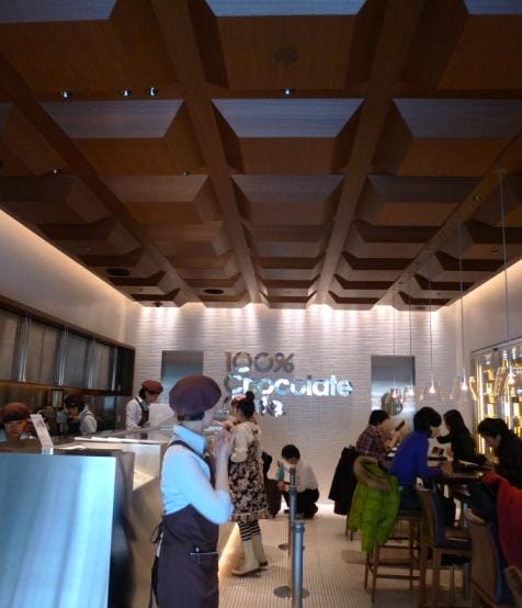 100% chocolate cafe-天花板.JPG