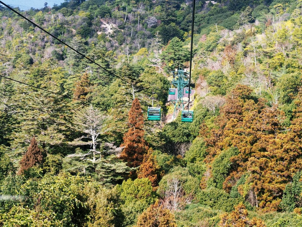 【廣島縣 | 宮島】搭乘宮島纜車，登獅子岩、彌山攻頂，360