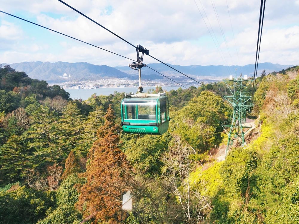 【廣島縣 | 宮島】搭乘宮島纜車，登獅子岩、彌山攻頂，360