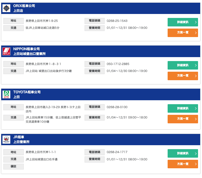 【日本租車】（2024更新）新手自駕，先到「租車網」比價、選