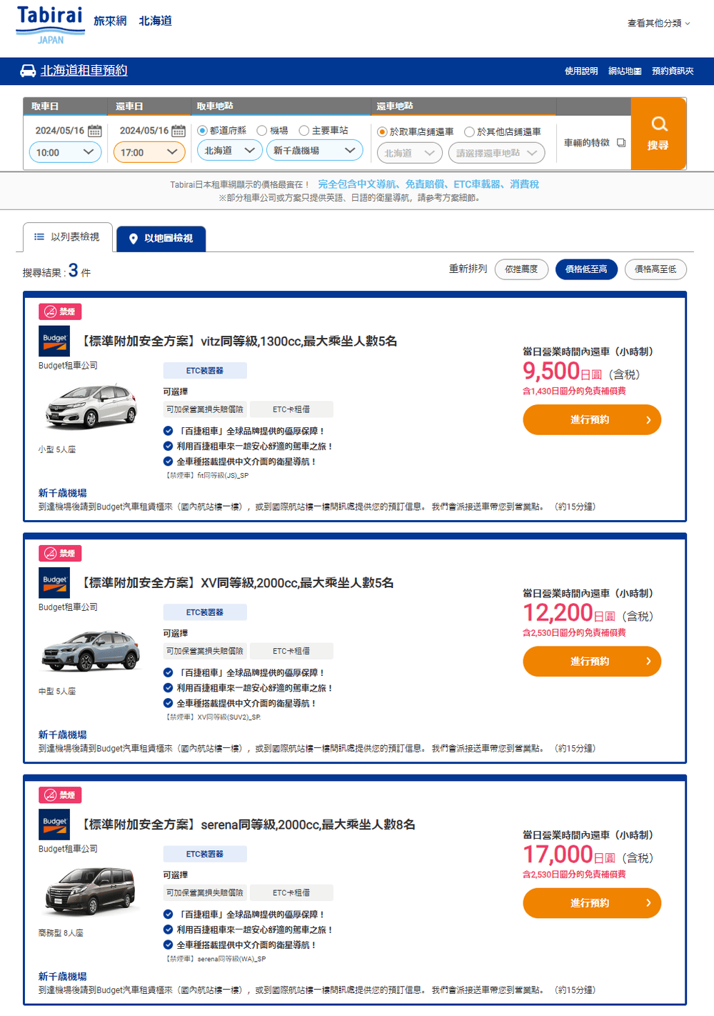 方案一覽