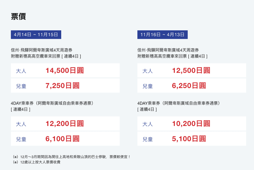 【優惠票券】（2024）上高地．乘鞍・松本2-3日行程規劃及