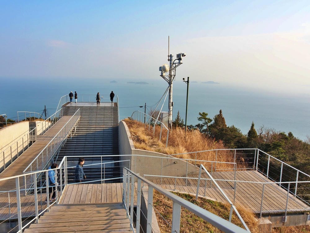 【愛媛縣｜大島】隈研吾*龜老山展望台，眺望島波海道絕景