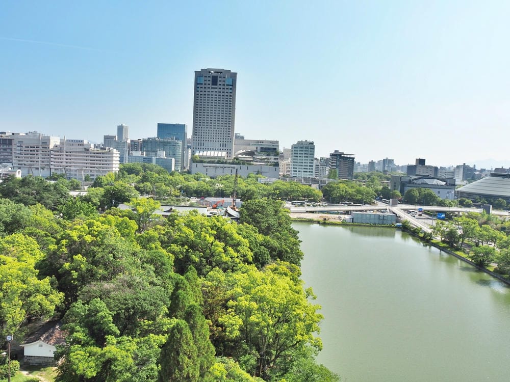 【廣島】漫步廣島城、縮景園，走進流動的山水畫，跨虹橋、清風亭