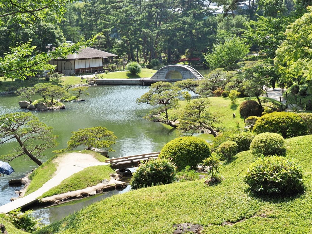 【廣島】漫步廣島城、縮景園，走進流動的山水畫，跨虹橋、清風亭