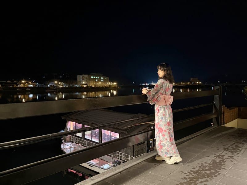 【大分縣｜日田溫泉住宿】小京都之湯 三隈飯店（みくまホテル）：開窗即風景，著浴衣屋形船，露天溫泉眺望小鎮風情