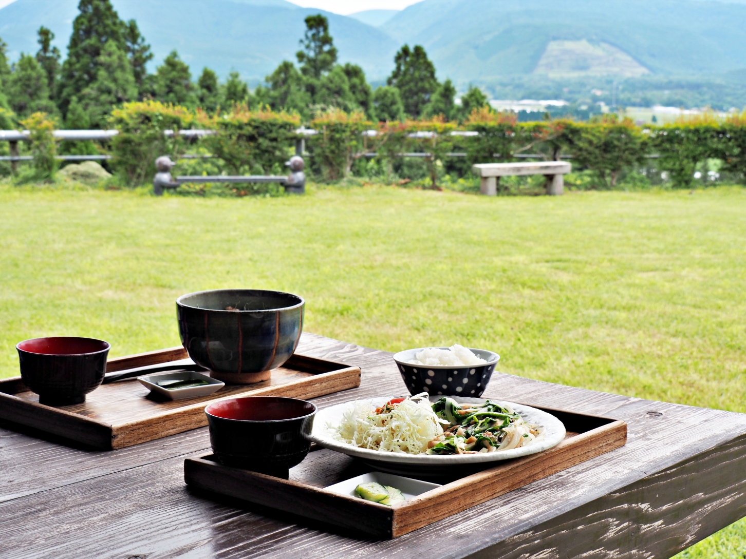 【大分縣｜飯田高原】蓼原濕地的涼夏綠意漫步與 NU:KUJU 的職人生活美學，還能在農家餐廳吃到頂級豊後牛。加碼推薦鄰近的久住花公園，徜徉無邊際花海裡